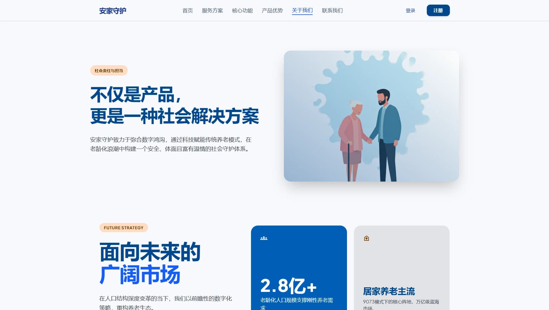 安家守护社会价值与市场方向界面